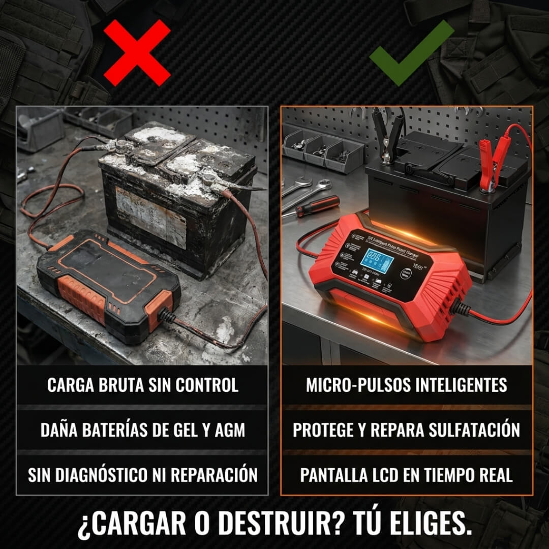 Cargador de Baterías OFF-GRID™ - Revive cualquier batería