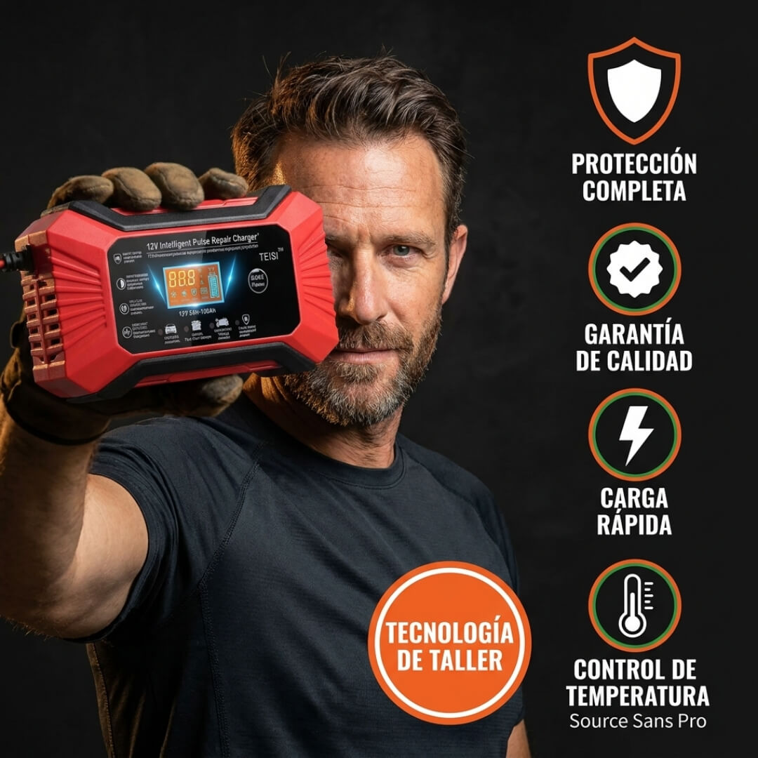 Cargador de Baterías OFF-GRID™ - Revive cualquier batería