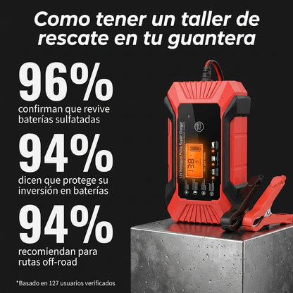 Cargador de Baterías OFF-GRID™ - Revive cualquier batería