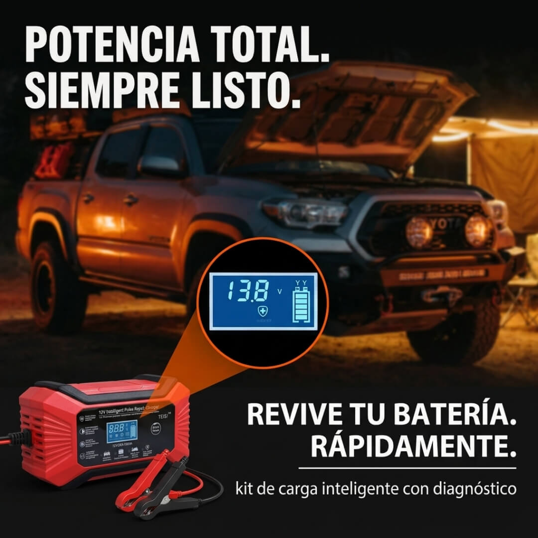 Cargador de Baterías OFF-GRID™ - Revive cualquier batería